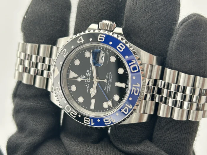 Rolex GMT-Master II Batgirl Black Dial on Jubilee Ref. 126710BLNR with New Style Card (green) 2022 - Image 3