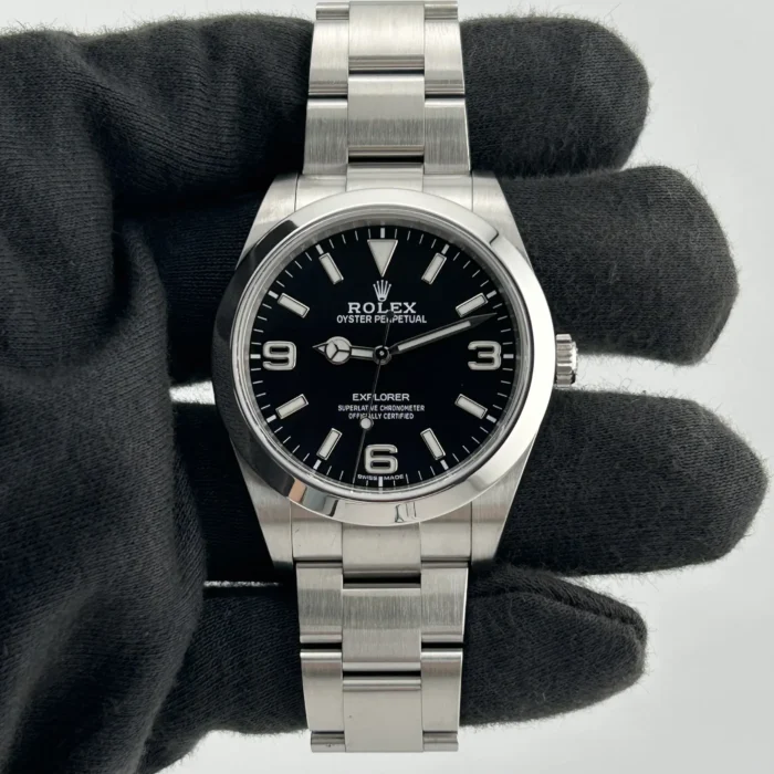 Rolex Explorer I Black Dial on Oyster Ref. 214270 with Card 2016 - Image 2