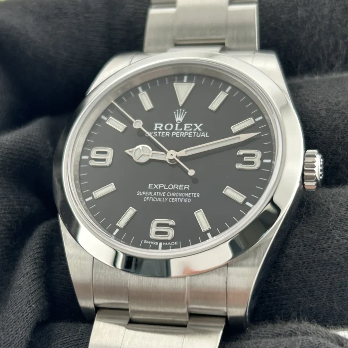 Rolex Explorer I Black Dial on Oyster Ref. 214270 with Card 2016 - Image 3