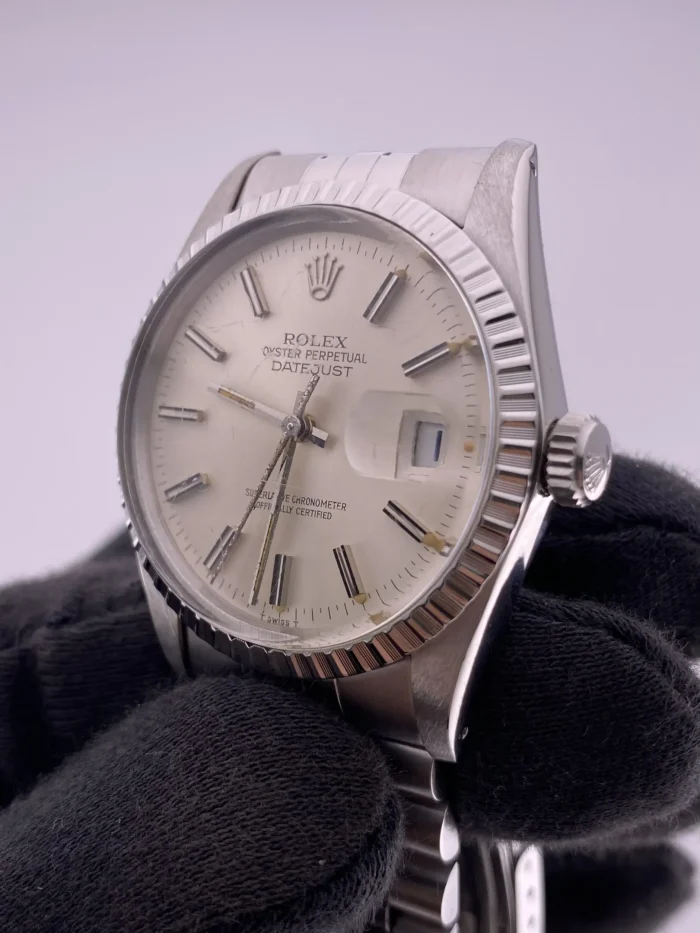 Rolex Datejust Silver Stick Dial on Jubilee Ref. 16030 - Image 3
