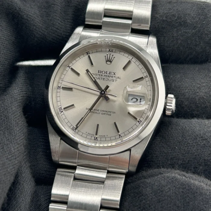 Rolex Datejust Silver Dial on Oyster Ref. 16200 - Image 3