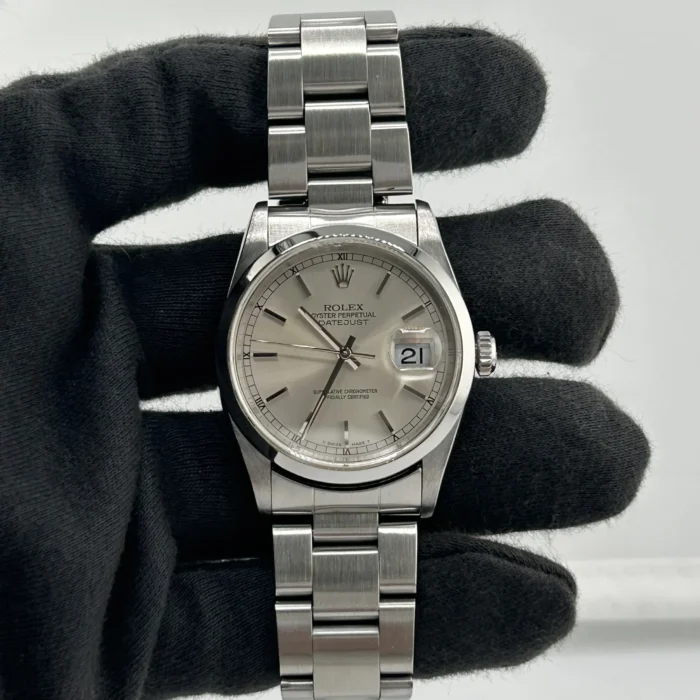 Rolex Datejust Silver Dial on Oyster Ref. 16200 - Image 2