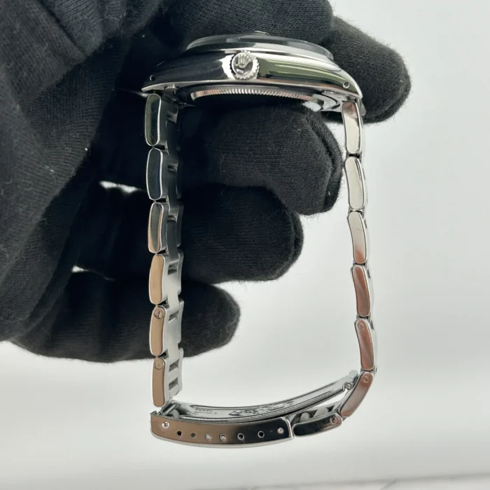 Rolex Oysterdate Precision Silver Stick Dial on Oyster Bracelet Ref. 6694 with Papers 1989 - Image 6