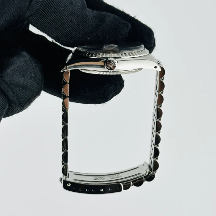 Rolex Datejust Grey Stick Dial on D-Link Jubilee Bracelet Ref. 16030 - Image 5