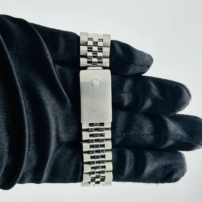 Rolex Datejust Grey Stick Dial on D-Link Jubilee Bracelet Ref. 16030 - Image 3
