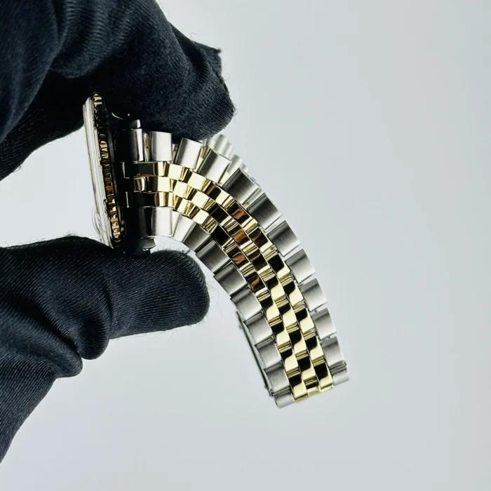 Rolex Datejust Turnograph Champagne Stick / Has Spots Dial on Folded Jubilee Bracelet Ref. 1625 - Image 6