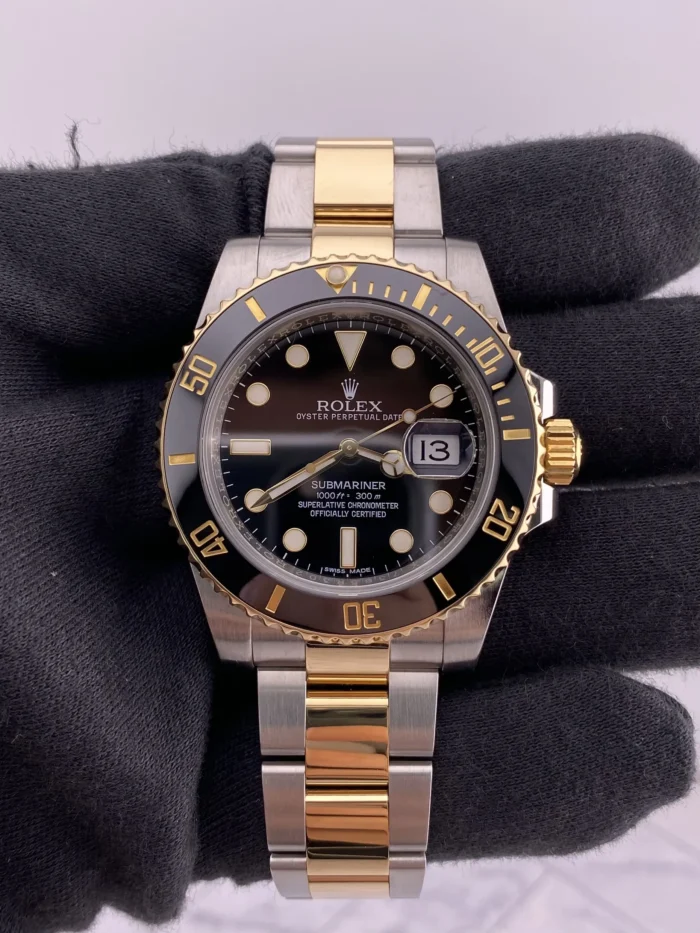 Rolex Submariner Black Dial on Oyster Ref. 116613LN with New Style Card (White) 2016 - Image 2