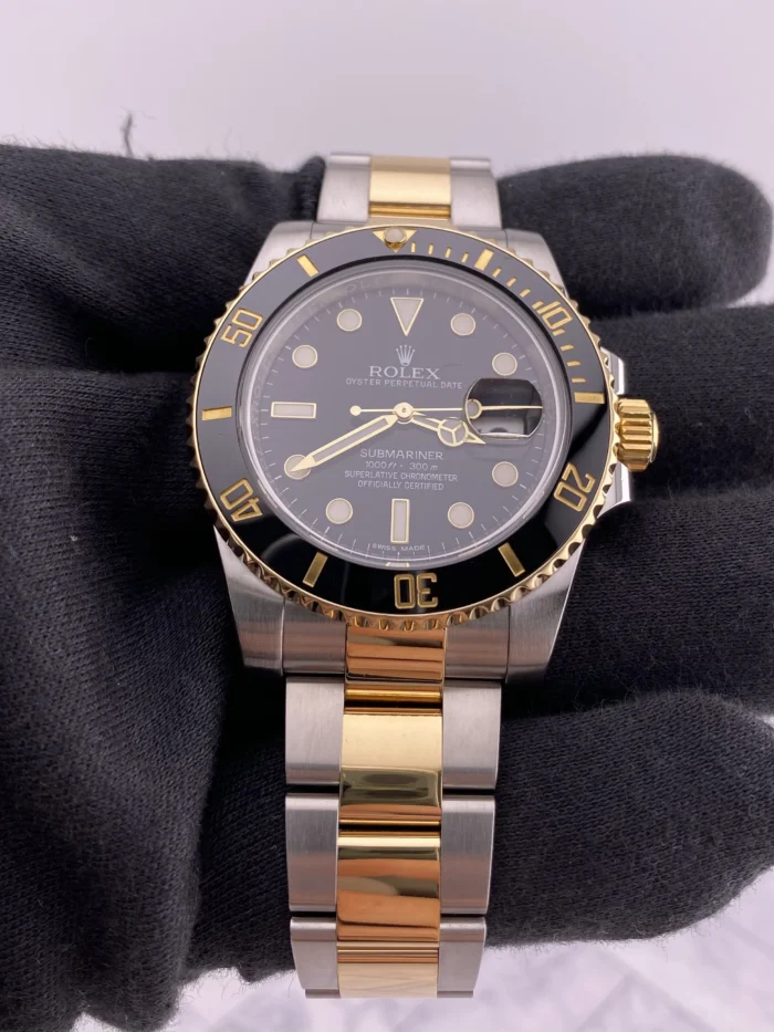 Rolex Submariner Black Dial on Oyster Ref. 116613LN with New Style Card (White) 2016 - Image 3
