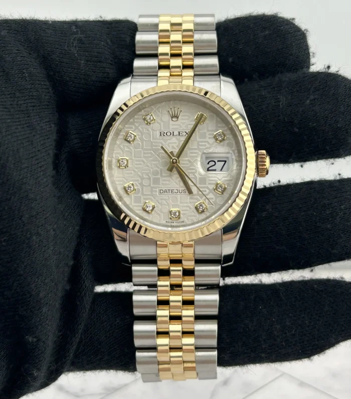 Rolex Datejust Anniversary Diamond Dial Dial on D-Link Jubilee Ref. 116233 with Card (New Style White) 2018 - Image 2