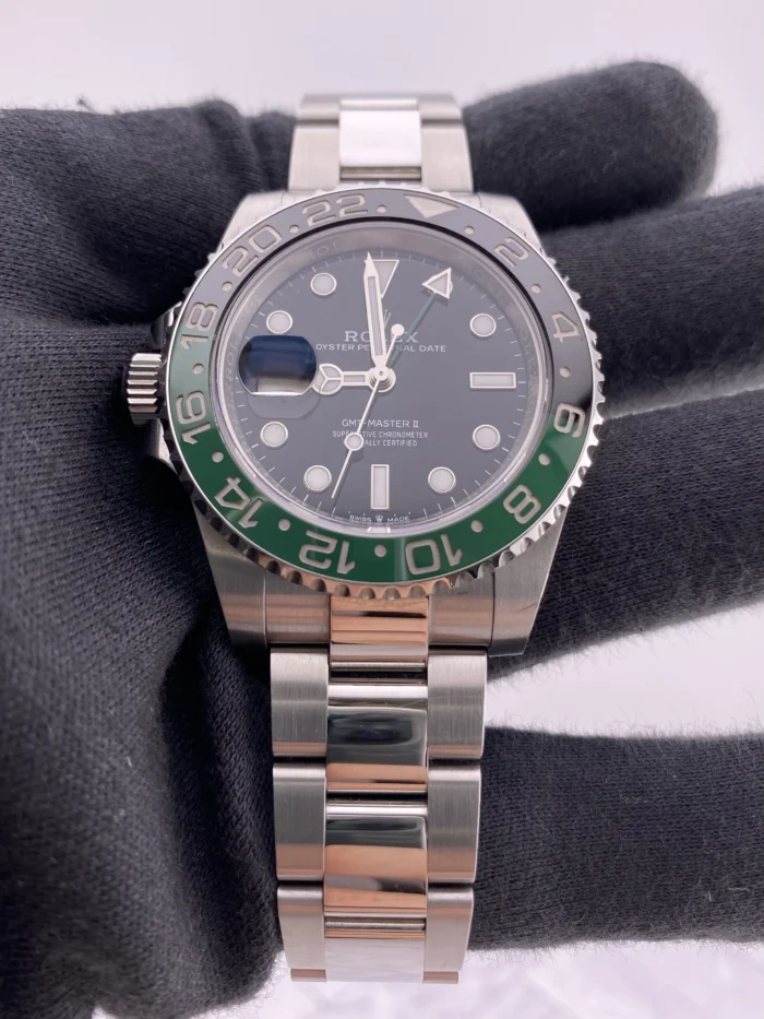 Rolex GMT-Master II "Sprite" Black Dial on Oyster Ref. 126720VTNR with New Style Card (green) 2025 - Image 3