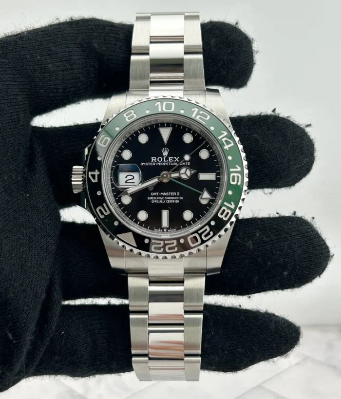 Rolex GMT-Master II "Sprite" Black Dial on Oyster Ref. 126720VTNR with Card (New Style Green) 2026 - Image 2