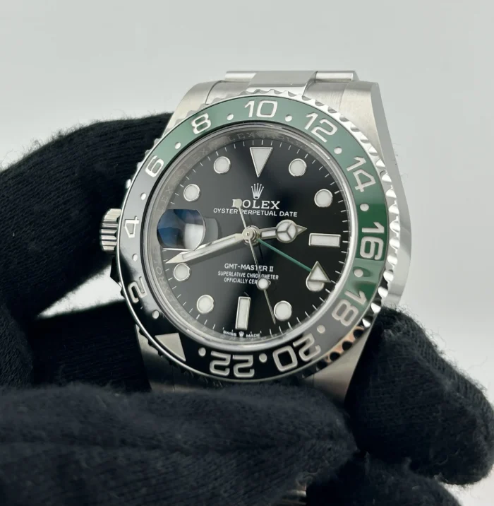 Rolex GMT-Master II "Sprite" Black Dial on Oyster Ref. 126720VTNR with Card (New Style Green) 2026 - Image 3