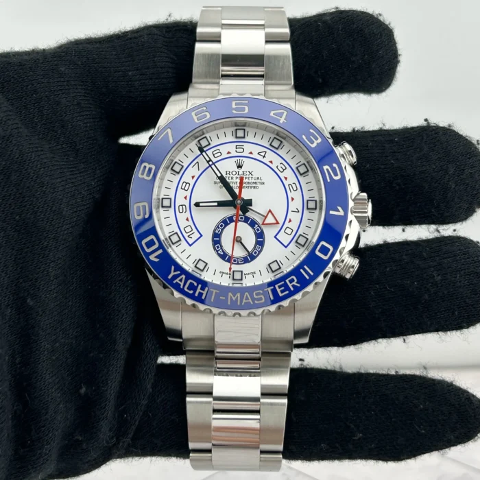 Rolex Yacht-Master II Matt White Dial on Oyster Ref. 116680 with New Style Card (White) 2016 - Image 2