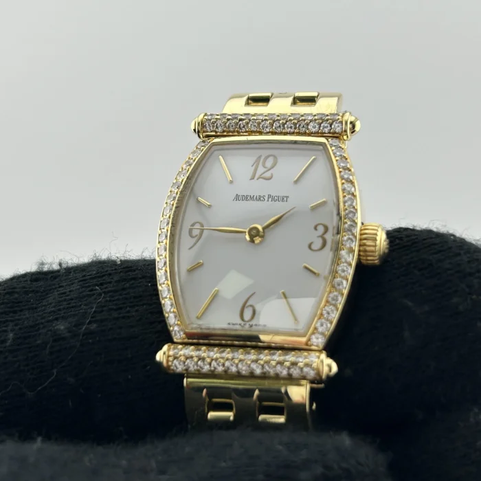 Audemars Piguet Carnegie White Dial on Gold Bracelet - Image 2