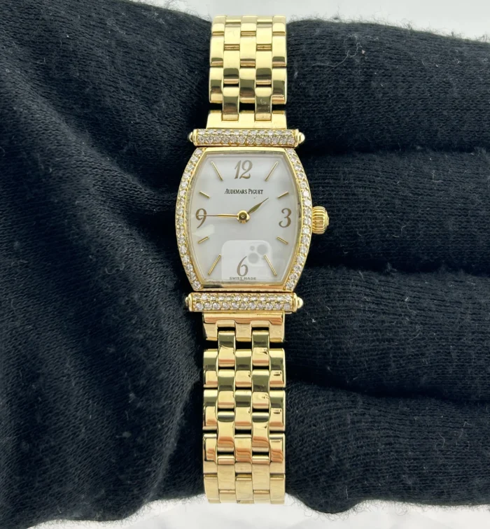 Audemars Piguet Carnegie White Dial on Gold Bracelet - Image 1