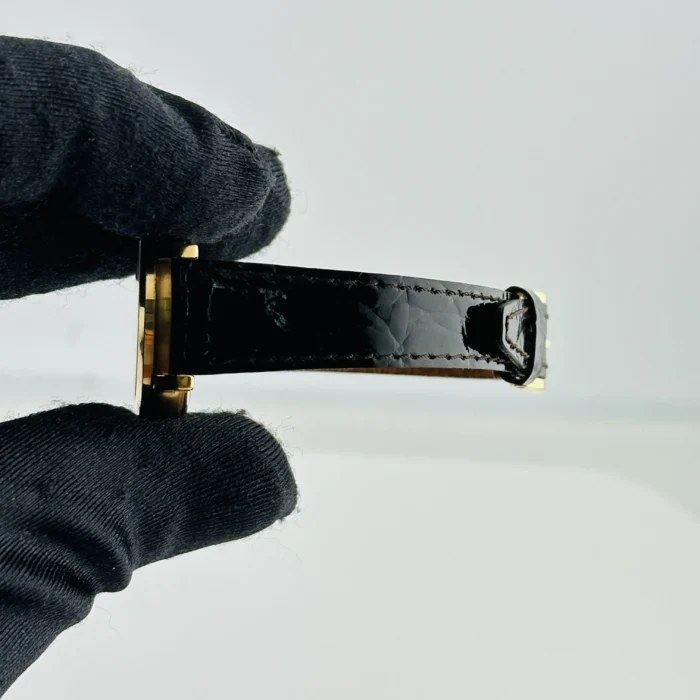 Audemars Piguet Jules Audemars Silver / Rose Gold Roman Numerals Dial on OG Leather Strap AM Buckle Ref. 77208OR - Image 6