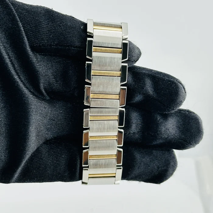 Cartier Tank Francaise Large Silver Roman Dial on 2-Tone Bracelet Ref. 2302 - Image 4