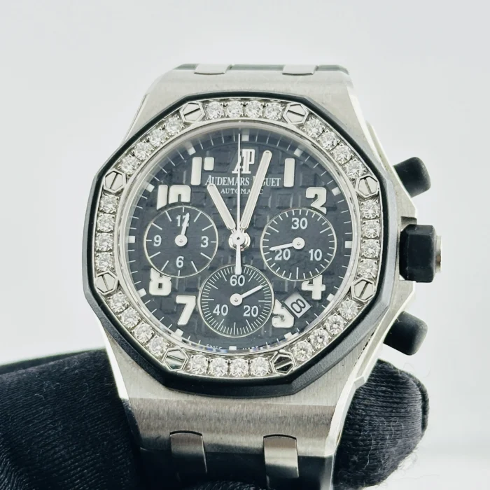Audemars Piguet Royal Oak Offshore Chronograph Black Arabic Chrono Dial on Rubber Strap Ref. 26048SK.ZZ.D002CA.01 with Papers 2015 - Image 3