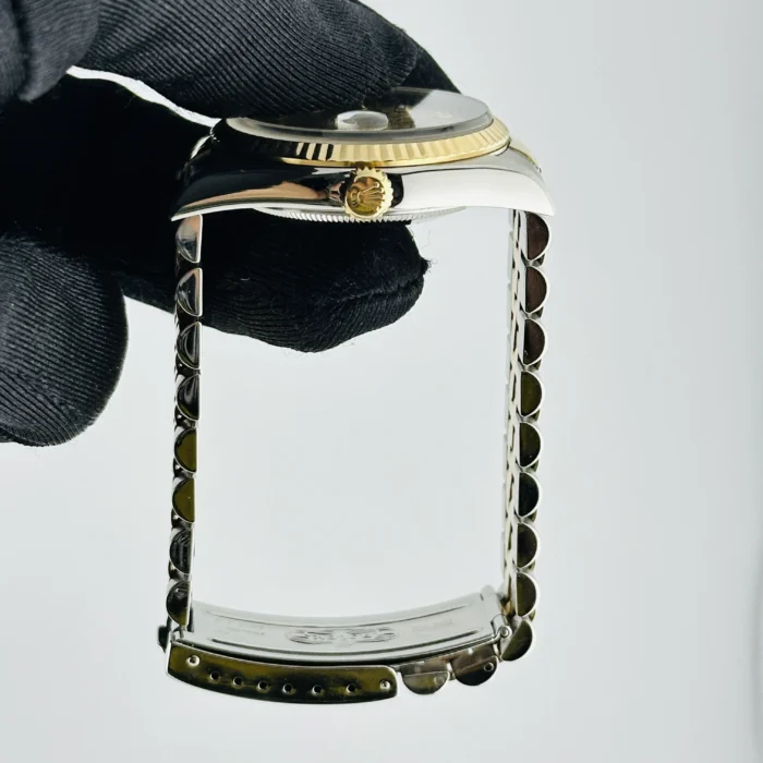 Rolex Datejust Champagne Anniversary Diamond Dial Dial on D-Link Jubilee Bracelet Ref. 16233G - Image 6