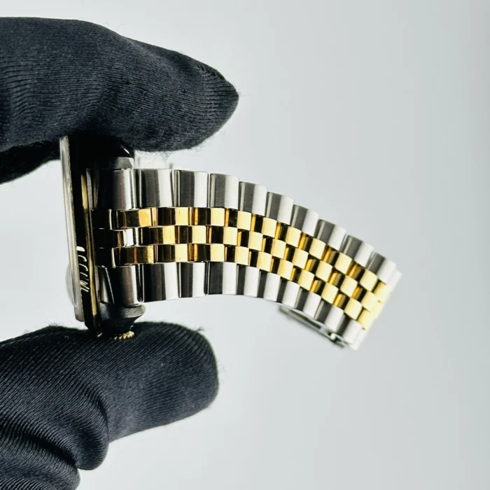 Rolex Datejust Champagne Anniversary Diamond Dial Dial on D-Link Jubilee Bracelet Ref. 16233G - Image 5