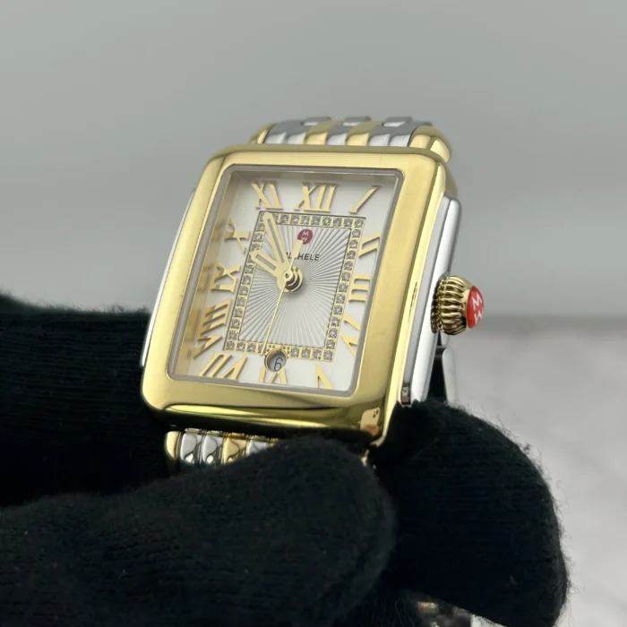 Michele Deco Madison Silver Set with Diamonds Dial Ref. MWW06G000013 with Card - Image 3