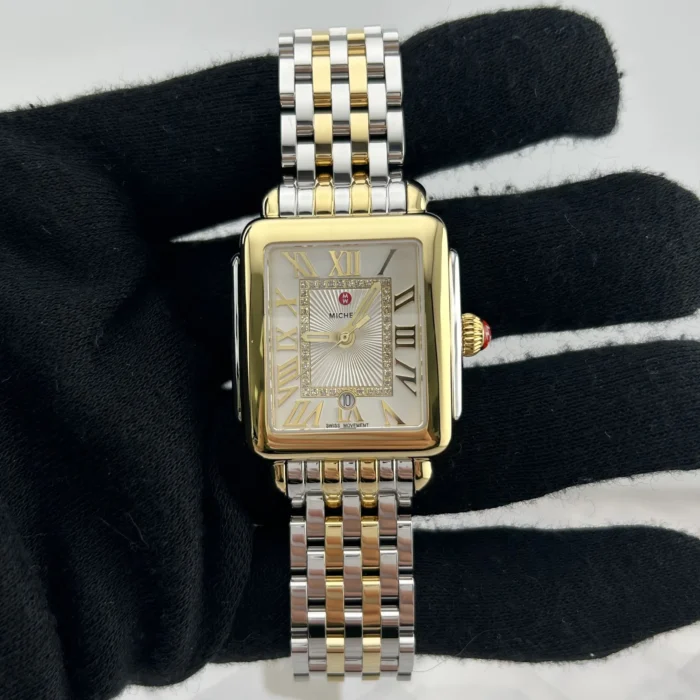 Michele Deco Madison Silver Set with Diamonds Dial Ref. MWW06G000013 with Card - Image 2