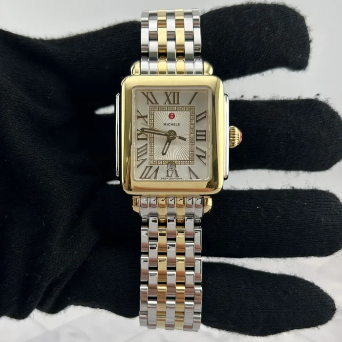 Michele Deco Madison Silver Set with Diamonds Dial Ref. MWW06G000013 with Card - Image 2