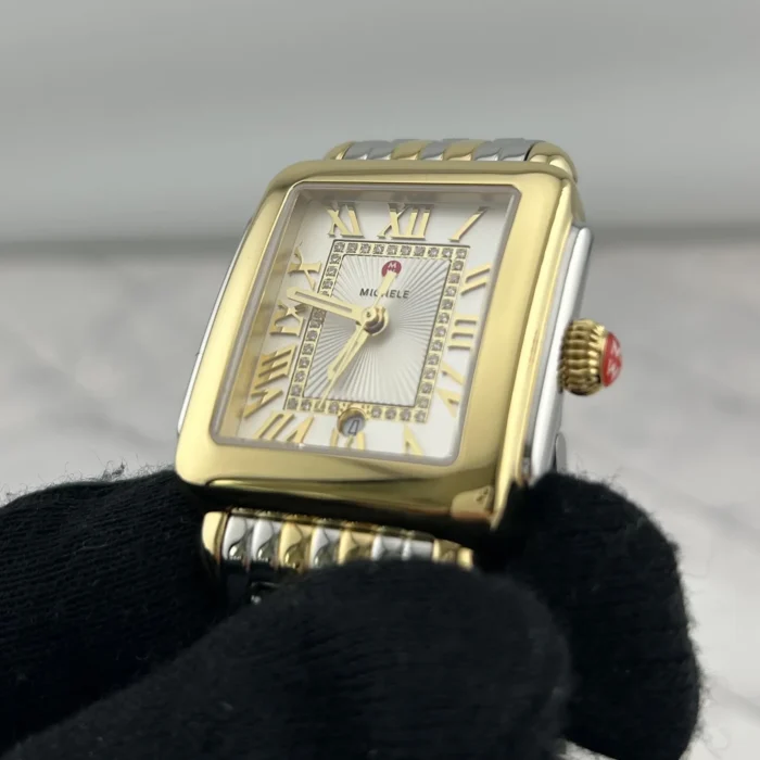 Michele Deco Madison Silver Set with Diamonds Dial Ref. MWW06G000013 with Card - Image 3