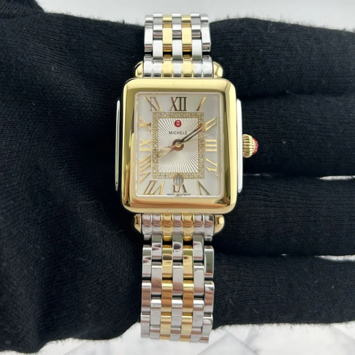 Michele Deco Madison Silver Set with Diamonds Dial Ref. MWW06G000013 with Card - Image 2