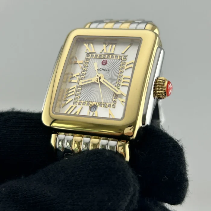 Michele Deco Madison Silver Set with Diamonds Dial Ref. MWW06G000013 with Card - Image 3