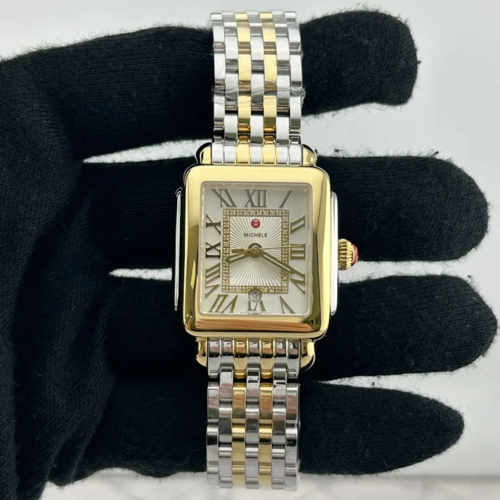 Michele Deco Madison Silver Set with Diamonds Dial Ref. MWW06G000013 with Card - Image 2