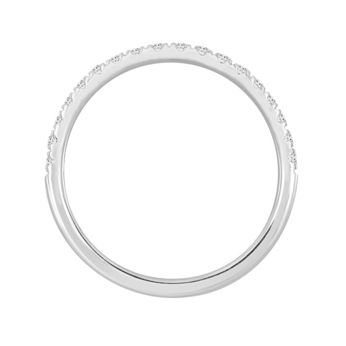 14K WHITE GOLD 1 1/2CT ROUND/OVAL DIAMOND LADIES BRIDAL SET (CENTER STONE OVAL DIAMOND 1CT) - Image 5