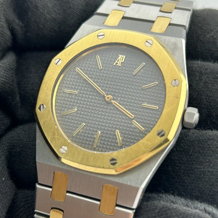 Audemars Piguet Royal Oak Grey / Gold Markers Dial on 2-Tone Bracelet Ref. 56143SA - Image 2