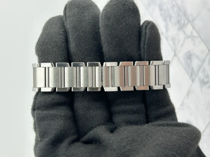 Cartier Tank Francaise Small White Roman Dial on Stainless Steel Ref. 2384 / W51008Q3 - Image 4