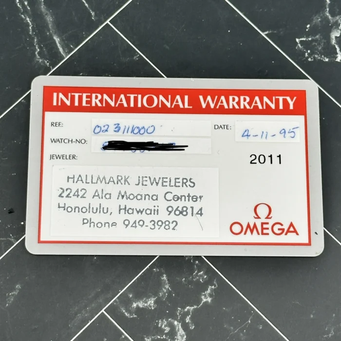 Omega Seamaster Aqua Terra Gold Dial on 2-Tone Bracelet Ref. 2311.10.00 with Card 1995 - Image 6