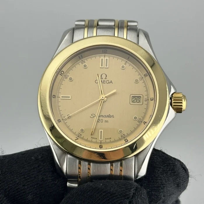 Omega Seamaster Aqua Terra Gold Dial on 2-Tone Bracelet Ref. 2311.10.00 with Card 1995 - Image 2