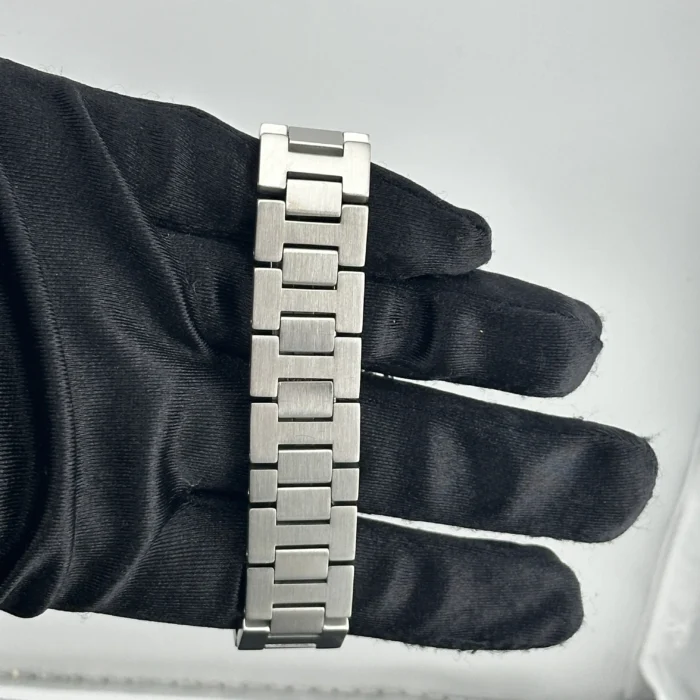 Cartier Pasha C White Arabic w Gold Markers Dial on Stainless Steel Bracelet Ref. 2324 - Image 4