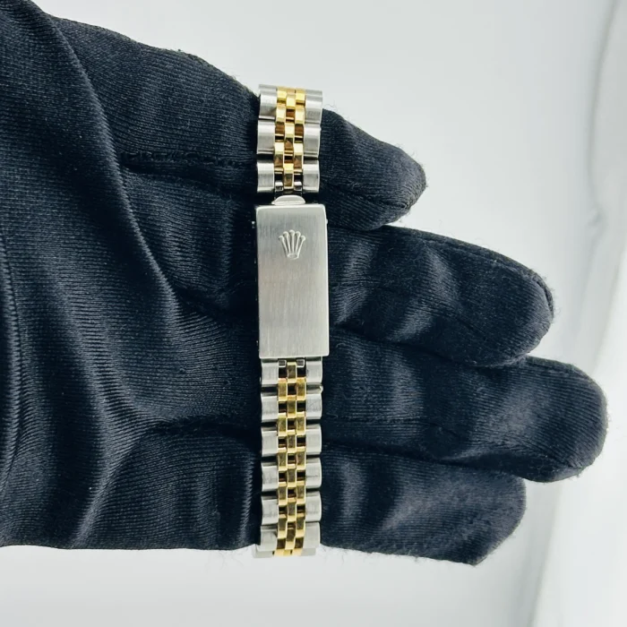 Rolex Datejust Lady Champagne Stick Dial on D-Link Jubilee Bracelet Ref. 69173 - Image 4