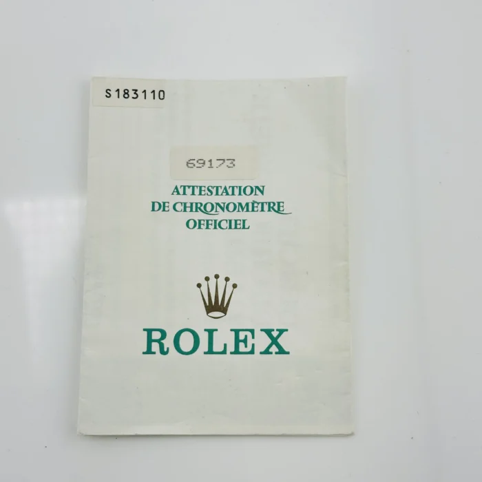 Rolex Datejust Lady Champagne Stick / Has Spots Dial on D-Link Jubilee Bracelet Ref. 69173 with Papers 1994 - Image 7