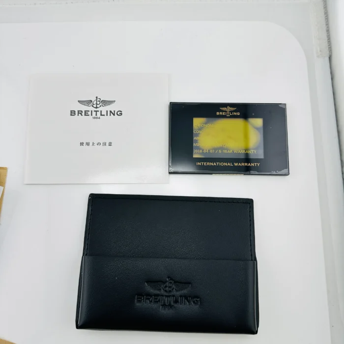 Breitling Chronomat Onyx Black Dial on Stainless Steel Bracelet Ref. AB0110 with Card 2018 - Image 7
