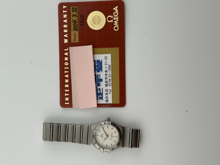Omega Constellation White Dial on Stainless Steel Bracelet Ref. 1572.30 with Card 2004 - Image 7