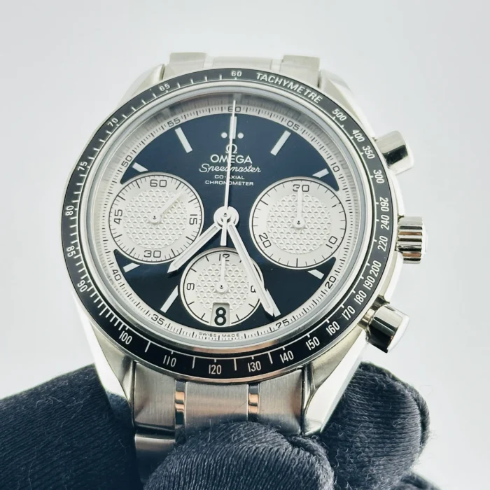 Omega Speedmaster Racing Black / White Chrono Dial on Stainless Steel Bracelet Ref. 326.30.40.50.01.002 - Image 3