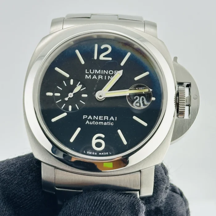 Panerai Luminor Marina Black Dial on Stainless Steel Bracelet Ref. PAM00299/OP6763 with Card 2011 - Image 2
