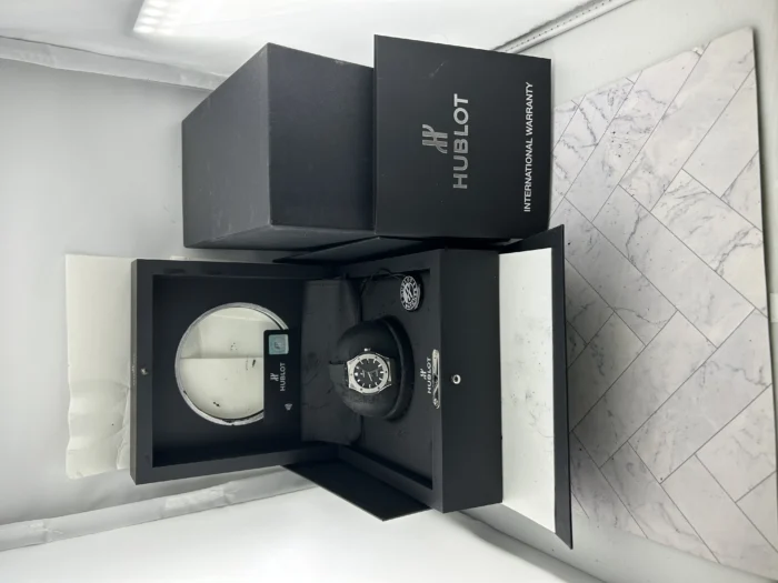 Hublot Classic Fusion Black Dial on Rubber Strap Ref. 582.NX.1170.RX.1704 with Card - Image 7