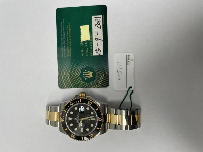 Rolex Submariner Black Dial on Oyster Ref. 126613LN with New Style Card (green) 2021 - Image 5