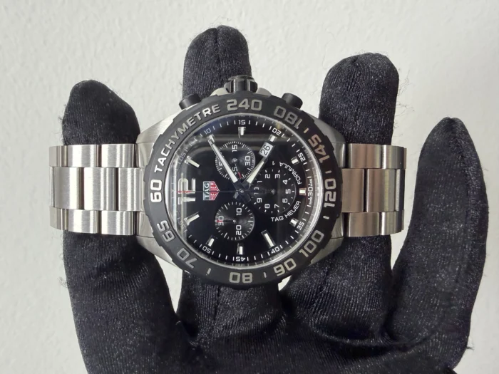 Tag Heuer Formula 1 Quartz Chronograph Black Dial on Stainless Steel Bracelet Ref. CAZ1010.BA0842 with Manuals Only - Image 2