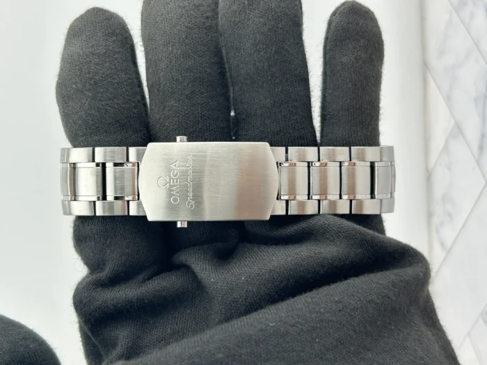 Omega Speed Master Black Dial on Stainless Steel Bracelet Ref. 3210.50 with Card - Image 3