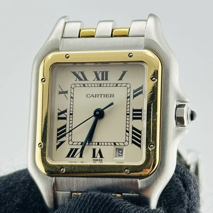Cartier Panthere Midsize Ivory Roman Dial on 2-Tone Bracelet Ref. 183949 - Image 3