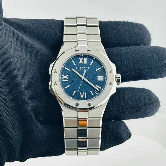 Chopard Alpine Eagle Blue Dial on Stainless Steel Bracelet Ref. 298600-3001 with Card 2023 - Image 2