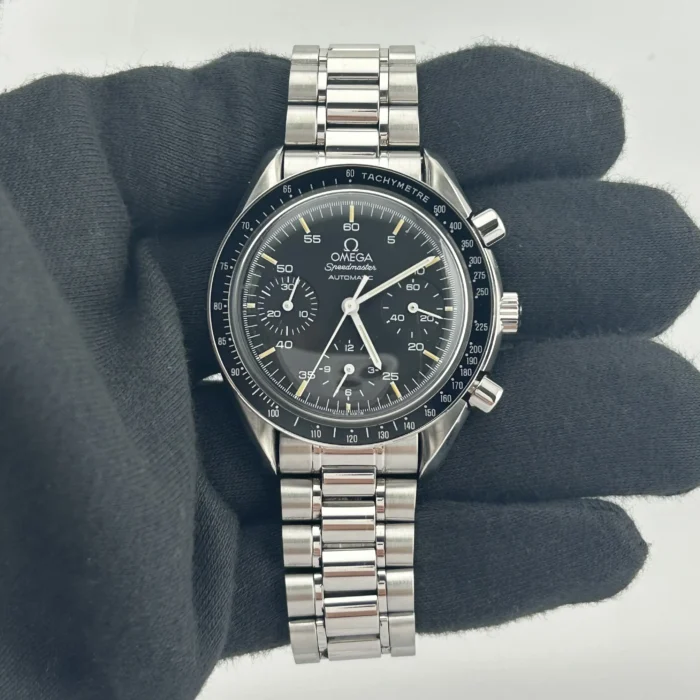 Omega Speedmaster Reduced Black Dial on Stainless Steel Ref. 3510.5 with Card 1992 - Image 2